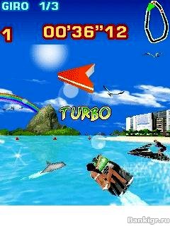 Flash ���� Turbo Jet Ski 3D 240x400 �������� 3
